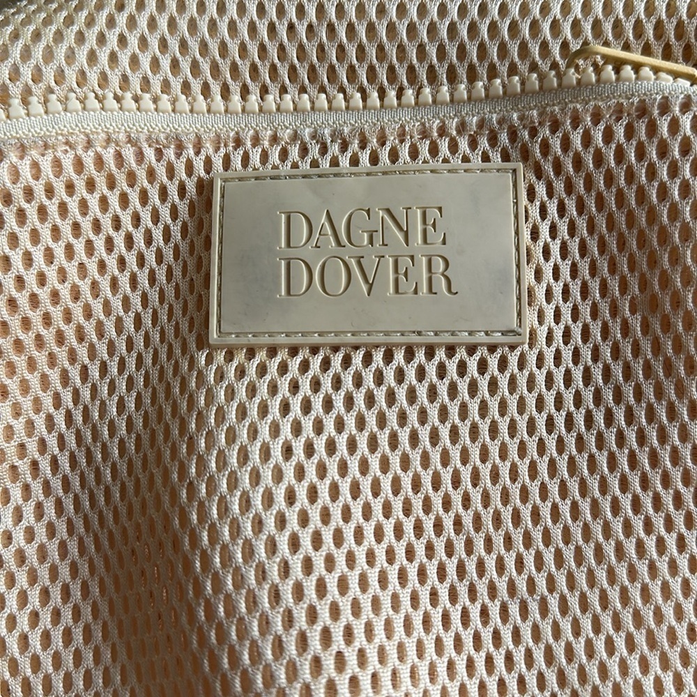 Dagne Dover Yellow Air Mesh Minimalist Crossbody Bag with Dust Bag - Picture 5 of 17